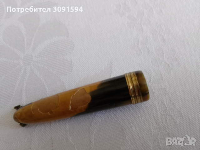 Античен целулоиден  мини химикал с леопардов принт , снимка 6 - Други ценни предмети - 44508901