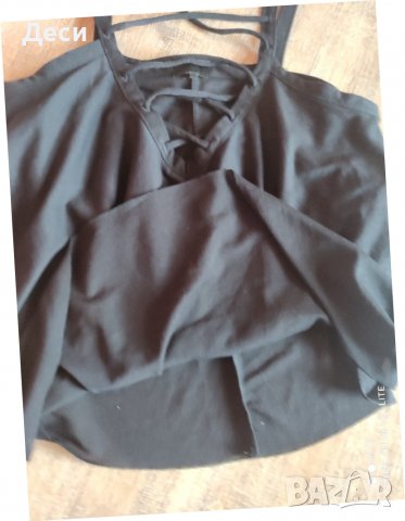 РАЗПРОДАЖБА Черен красив топ, снимка 5 - Потници - 37196644