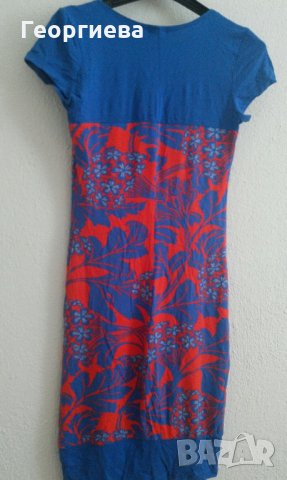 Лятна рокля/ туника в червено и синьо, снимка 4 - Рокли - 30074637
