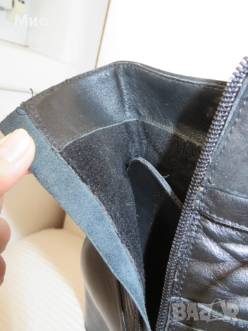 Черни боти от естествена кожа, номер 39, снимка 9 - Дамски боти - 53927002