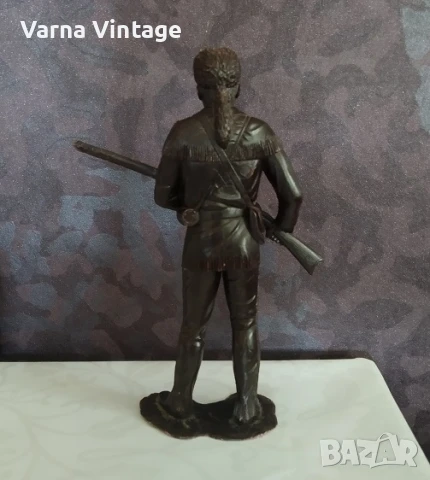 Войници. Трапер с пушка. мащаб 150 мм (ДЗИ) СССР., снимка 3 - Колекции - 51211453