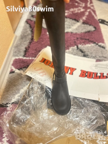 Ботуши JOHNNY BULLS  естествена кожа+подарък портфейл, снимка 6 - Дамски ботуши - 52091866