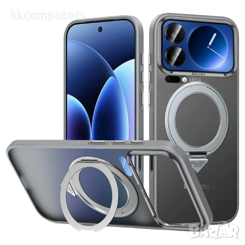 SULADA Магнитен Калъф за Xiaomi 17 Pro - TPU+PC, Матов, 360° стойка, 3 цвята, снимка 2 - Калъфи, кейсове - 53885969