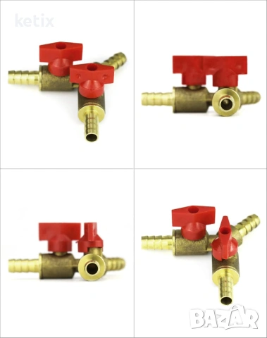 QWORK 3-пътен конектор за маркуч,8mm, снимка 5 - Други машини и части - 54050138
