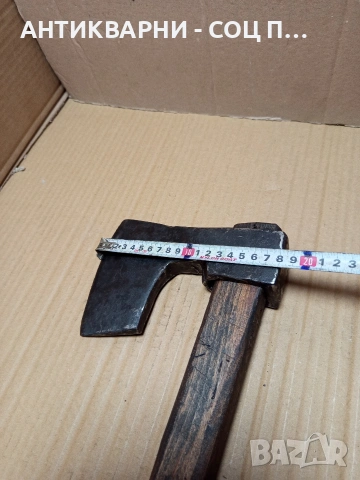 Соц Стара Ръчно Кована Масивна Брадва 1.700кг. НОМЕР 664., снимка 11 - Антикварни и старинни предмети - 53328897