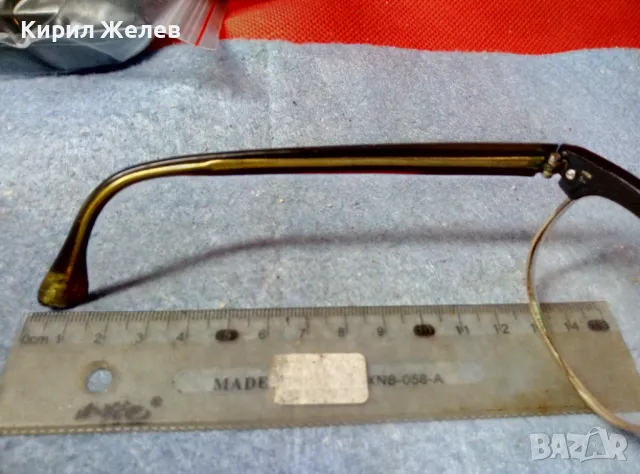 СТАРИ ДИОПТРИЧНИ ОЧИЛА с РАМКА с ДЕБЕЛА МАРКИРАНА ПОЗЛАТА 20 МИКРОНА 27194, снимка 10 - Антикварни и старинни предмети - 47541365