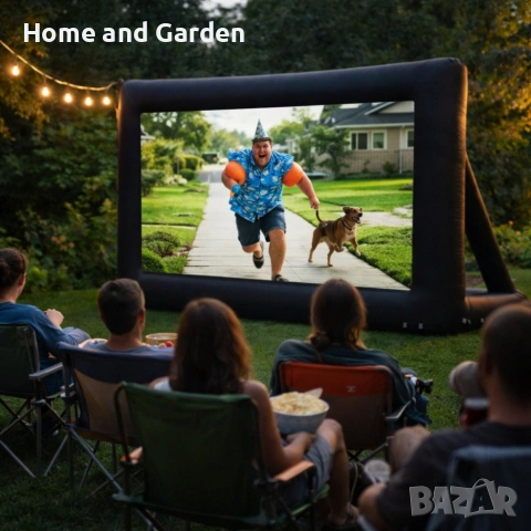 🎬 Надуваем проекционен екран за кино на открито, снимка 4 - Друга електроника - 53961094