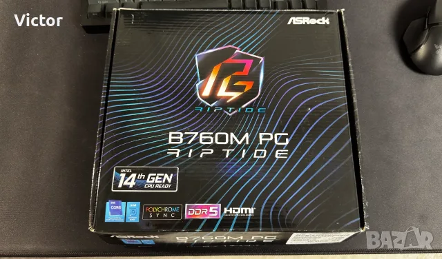 Intel i9-14900 + Asrock B760M PG Riptide, снимка 8 - Процесори - 56509547