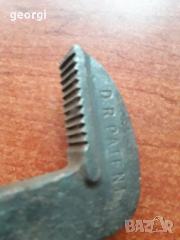 Стар немски раздвижен ключ антика D. R. PATENT, снимка 4 - Колекции - 31445106