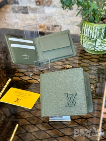 портмонета от естествена кожа louis vuitton , снимка 8 - Портфейли, портмонета - 51318180