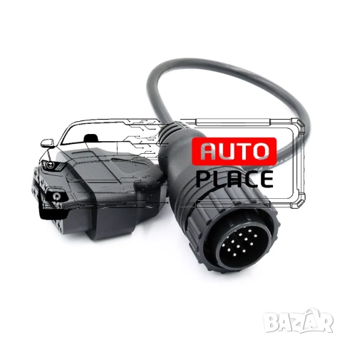 Кабел / Преходник / Адаптер за Mercedes 14 Pin Atego Delphi Атего