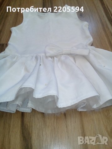 Сатенена бяла рокличка, снимка 3 - Детски рокли и поли - 29439735