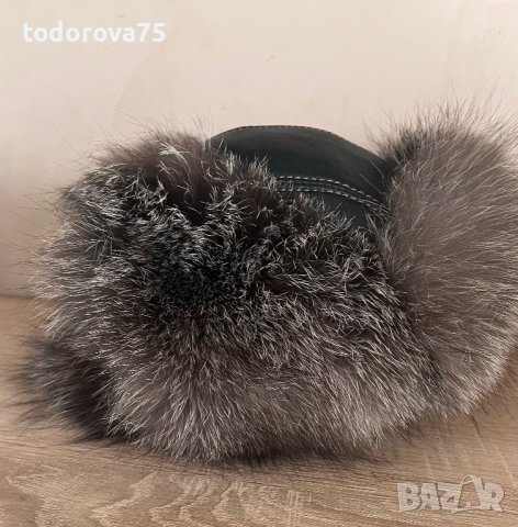 Страхотна шапка естествена кожа, снимка 7 - Шапки - 38344555