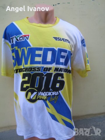 Тениска от мотоциклетизъм - Швеция, снимка 1 - Други спортове - 38205575