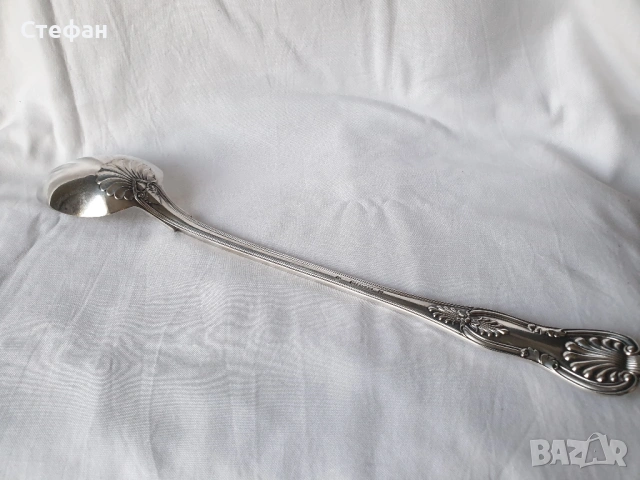 Огромна посребрена лъжица, снимка 4 - Антикварни и старинни предмети - 53181329