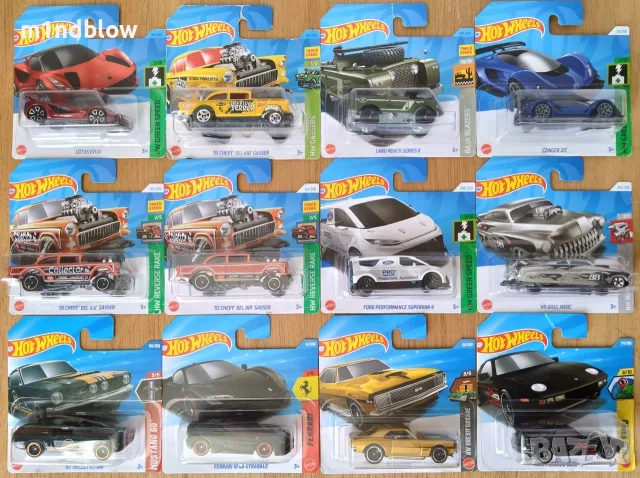 Метални колички Hot Wheels и Matchbox