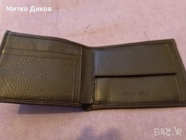 Енцо Нори марков портфейл естествена кожа нов 120х100мм, снимка 5 - Портфейли, портмонета - 52905673