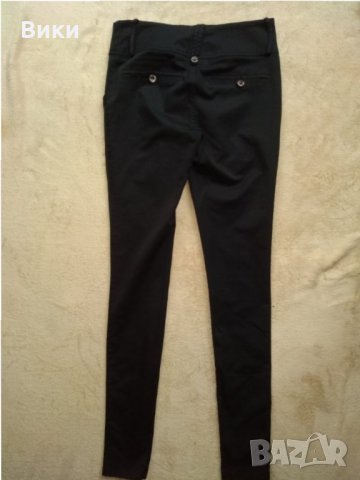 Черен прав панталон тип цигара , снимка 4 - Панталони - 29247964