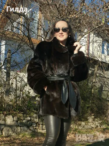 Saga Mink Yorn Boutique палто норка визон налично, снимка 7 - Палта, манта - 47741530