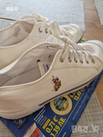 Бели  кецове POLO, снимка 2 - Спортно елегантни обувки - 53181091