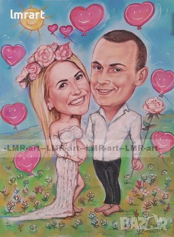 Рисувам ръчно КАРИКАТУРИ , ШАРЖ от снимка по ваш избор, професионално., снимка 3 - Картини - 52308446