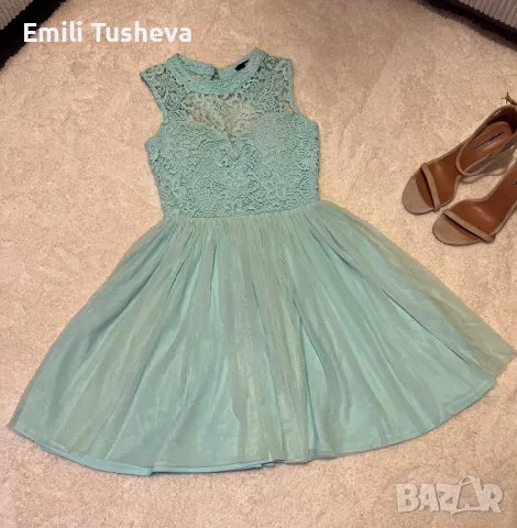 Стилна рокля с прорез на гърба, снимка 6 - Рокли - 48256468