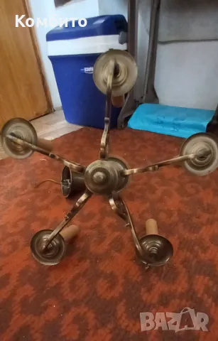 Стар бронзов полюлей , снимка 3 - Антикварни и старинни предмети - 47727670