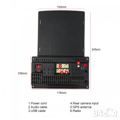 Мултимедия, за кола, тип Tesla, MP3, MP5, плеър, двоен дин, за автомобил, Андроид, Android навигация, снимка 4 - Аксесоари и консумативи - 34140413
