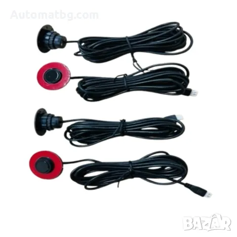 Парктроник Automat, Зумер, 4 сензора, Сензор за паркиране, Черен, снимка 2 - Аксесоари и консумативи - 48087589