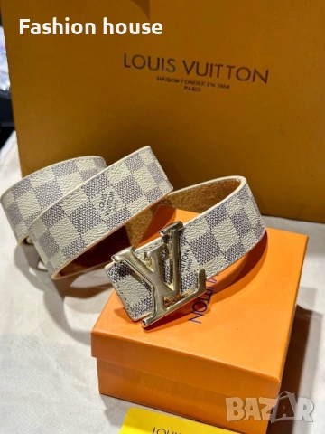 Louis Vuitton коан естествена кожа с кутия, снимка 9 - Колани - 53291168