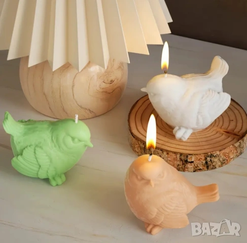 Молдове комплект птици два вида + аксесоари за свещи , снимка 6 - Форми - 53039684