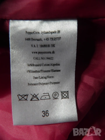 Цикламено дамско сако от гладко кадифе размер 36, снимка 11 - Сака - 54298150