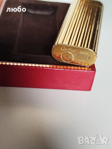 ЗАПАЛКА CARTIER PARIS Във Златно Покритие 20 м Работи Перфектно Не Изпуска Газ , снимка 7 - Други ценни предмети - 53959986