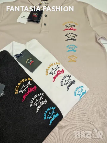 Mъжки тениски с яка Paul Shark, снимка 2 - Тениски - 50017882