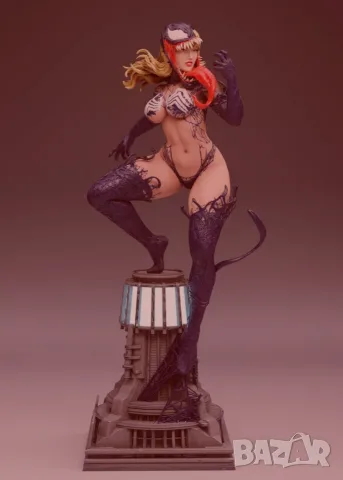 Мери Джейн Веномизирана от Спайдър - мен - статуя / Mary Jane Venomized from Spider - men Univer, снимка 8 - Фигурки - 53288754