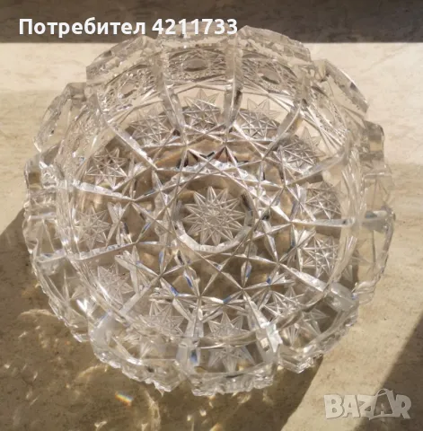 кристален пепелник НОВО