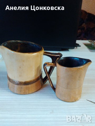 Големи канички от дърво 2 броя, снимка 1