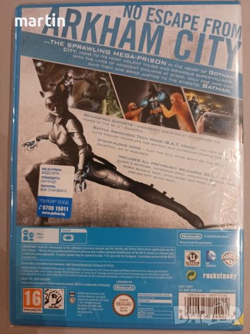 Nintendo WiiU игра Batman Arkham City Armored Edition, НОВА (sealed), снимка 2 - Игри за Nintendo - 42110434