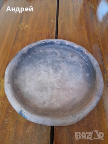 Стара керамична подница,сач, снимка 3 - Други ценни предмети - 32125566