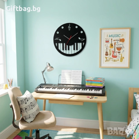 Стенен часовник „Piano Symphony“, снимка 3 - Стенни часовници - 54316136