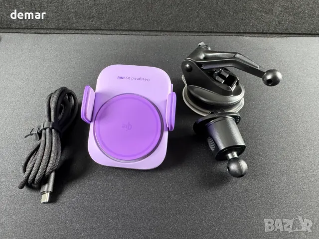 INIU Mag-safe зарядно за кола, Qi2 сертифицирано ултрастабилно безжично зарядно, 15W, лилаво, снимка 8 - Аксесоари и консумативи - 50001763