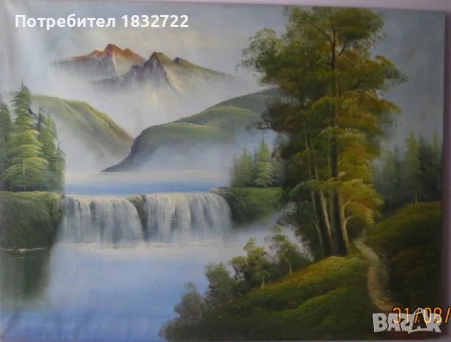 Предлагам картини с пейзажи с размери 90 см х 120 см., снимка 13 - Картини - 56037538