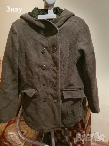 Зелено палто Л размер 