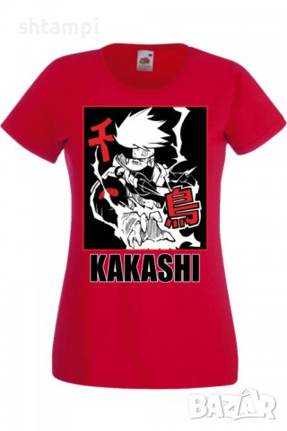 Дамска тениска Аниме Манга Naruto Hatake Kakashi 04 Chidori,Анимация,игра,Празник,Повод., снимка 3 - Тениски - 38059541
