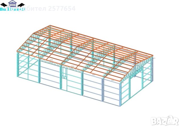 ЛИЗИНГ - Халета, Хале, Магазини, Магазин, Складове 190м2-10м х 19м х 4, снимка 4 - Строителни материали - 44145205