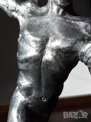 Метална пластика от соц-а, снимка 5 - Статуетки - 48376449