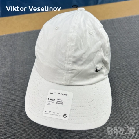 Nike Heritage 86 Cap One Size Шапка с Козирка Бяла Найк Unisex