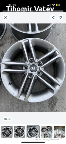 Оригинални джанти 17’ за Хюндай Санта Фе 2018 г, снимка 3 - Гуми и джанти - 51909565