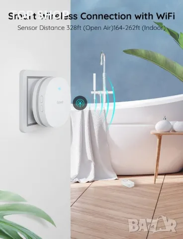 Govee Wi-Fi сензори за вода Аларма, снимка 3 - Друга електроника - 48751801