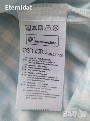 Дамска блуза с бродерии бяло и син, снимка 7 - Тениски - 51802826